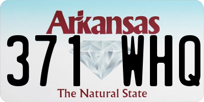 AR license plate 371WHQ