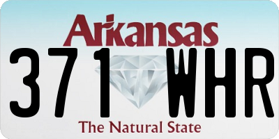 AR license plate 371WHR