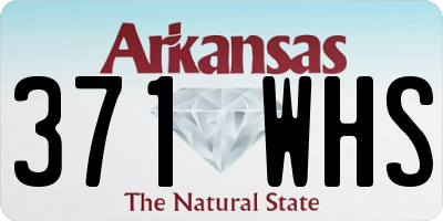 AR license plate 371WHS