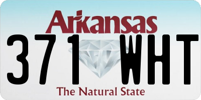 AR license plate 371WHT
