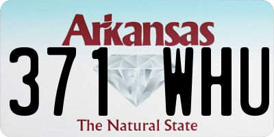 AR license plate 371WHU