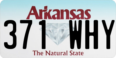 AR license plate 371WHY
