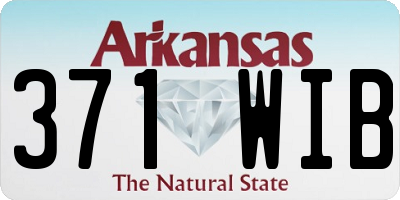 AR license plate 371WIB