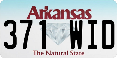 AR license plate 371WID