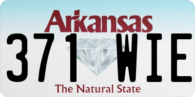AR license plate 371WIE