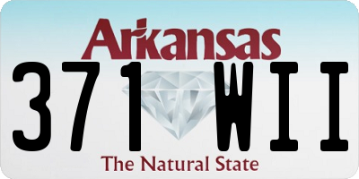 AR license plate 371WII