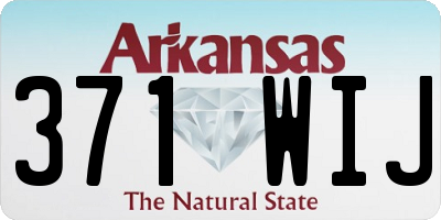 AR license plate 371WIJ