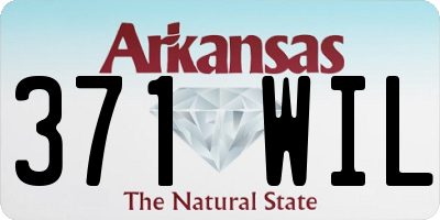 AR license plate 371WIL