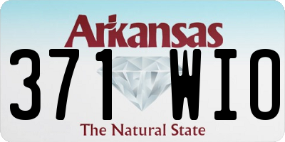 AR license plate 371WIO