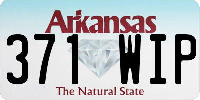 AR license plate 371WIP