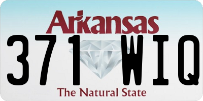 AR license plate 371WIQ