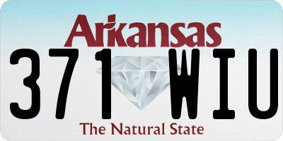 AR license plate 371WIU