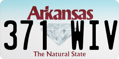 AR license plate 371WIV