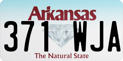 AR license plate 371WJA