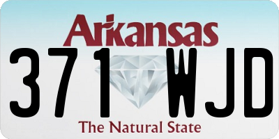 AR license plate 371WJD