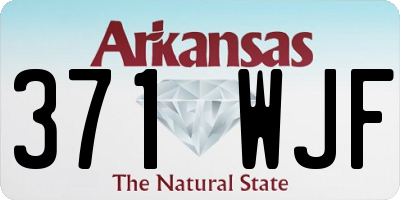 AR license plate 371WJF