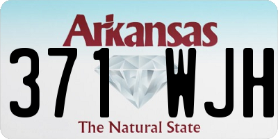 AR license plate 371WJH