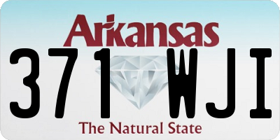 AR license plate 371WJI