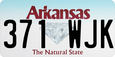 AR license plate 371WJK