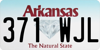 AR license plate 371WJL