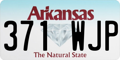 AR license plate 371WJP