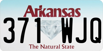 AR license plate 371WJQ