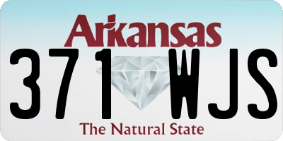 AR license plate 371WJS