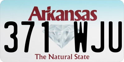 AR license plate 371WJU