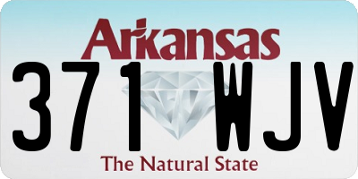 AR license plate 371WJV