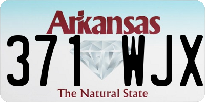 AR license plate 371WJX