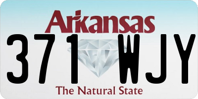 AR license plate 371WJY