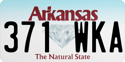 AR license plate 371WKA