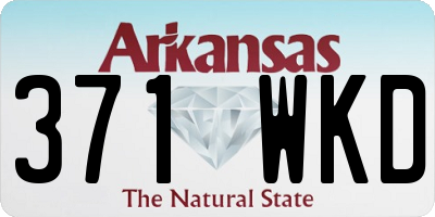 AR license plate 371WKD