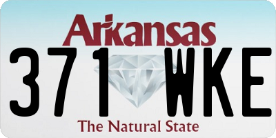 AR license plate 371WKE