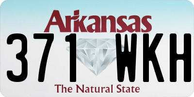 AR license plate 371WKH