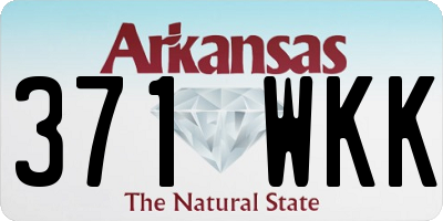 AR license plate 371WKK