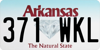 AR license plate 371WKL