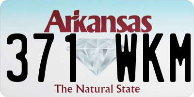 AR license plate 371WKM