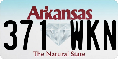 AR license plate 371WKN