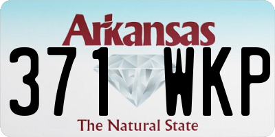 AR license plate 371WKP