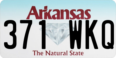 AR license plate 371WKQ