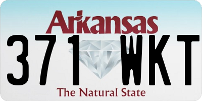 AR license plate 371WKT