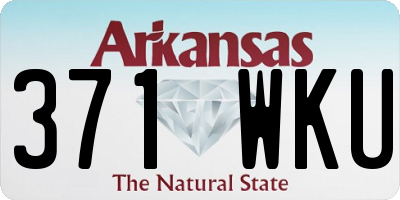 AR license plate 371WKU