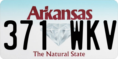 AR license plate 371WKV