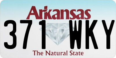 AR license plate 371WKY