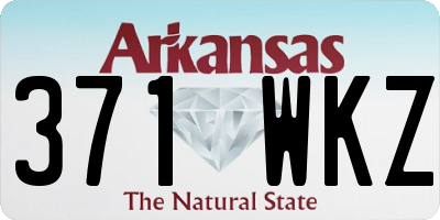 AR license plate 371WKZ