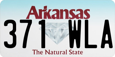 AR license plate 371WLA