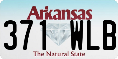 AR license plate 371WLB