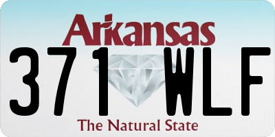 AR license plate 371WLF