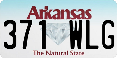 AR license plate 371WLG
